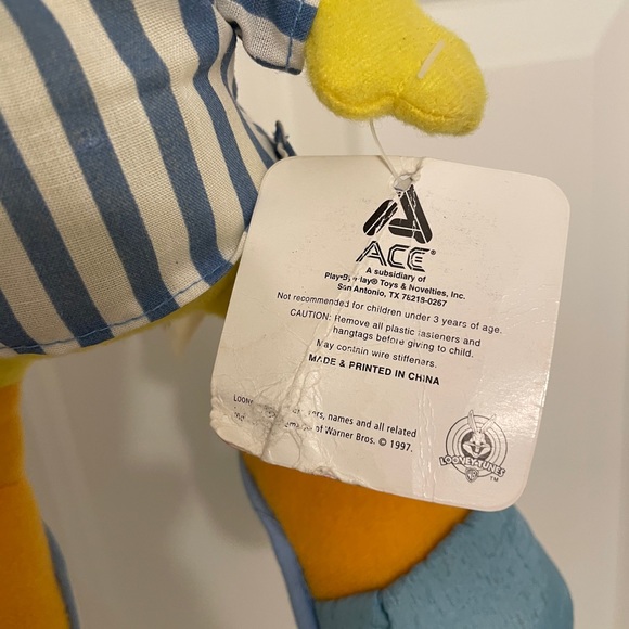 Looney Tunes VTG 1997 Tweety Bird 14” Plush - Picture 7 of 14